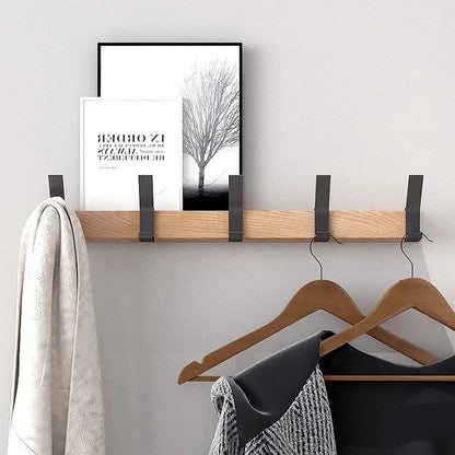 Wall Hook Rack 5 Adjustable Double Hooks