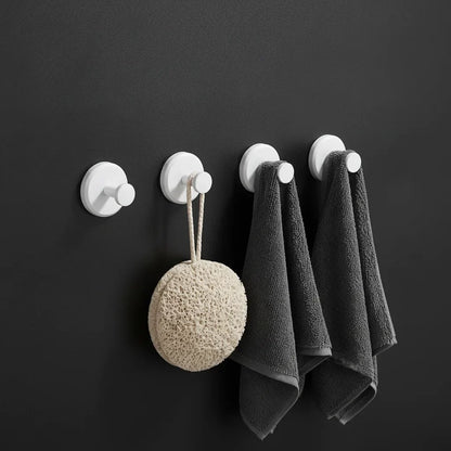 Wall Hooks Suction Cup Drill-Free Set of 4