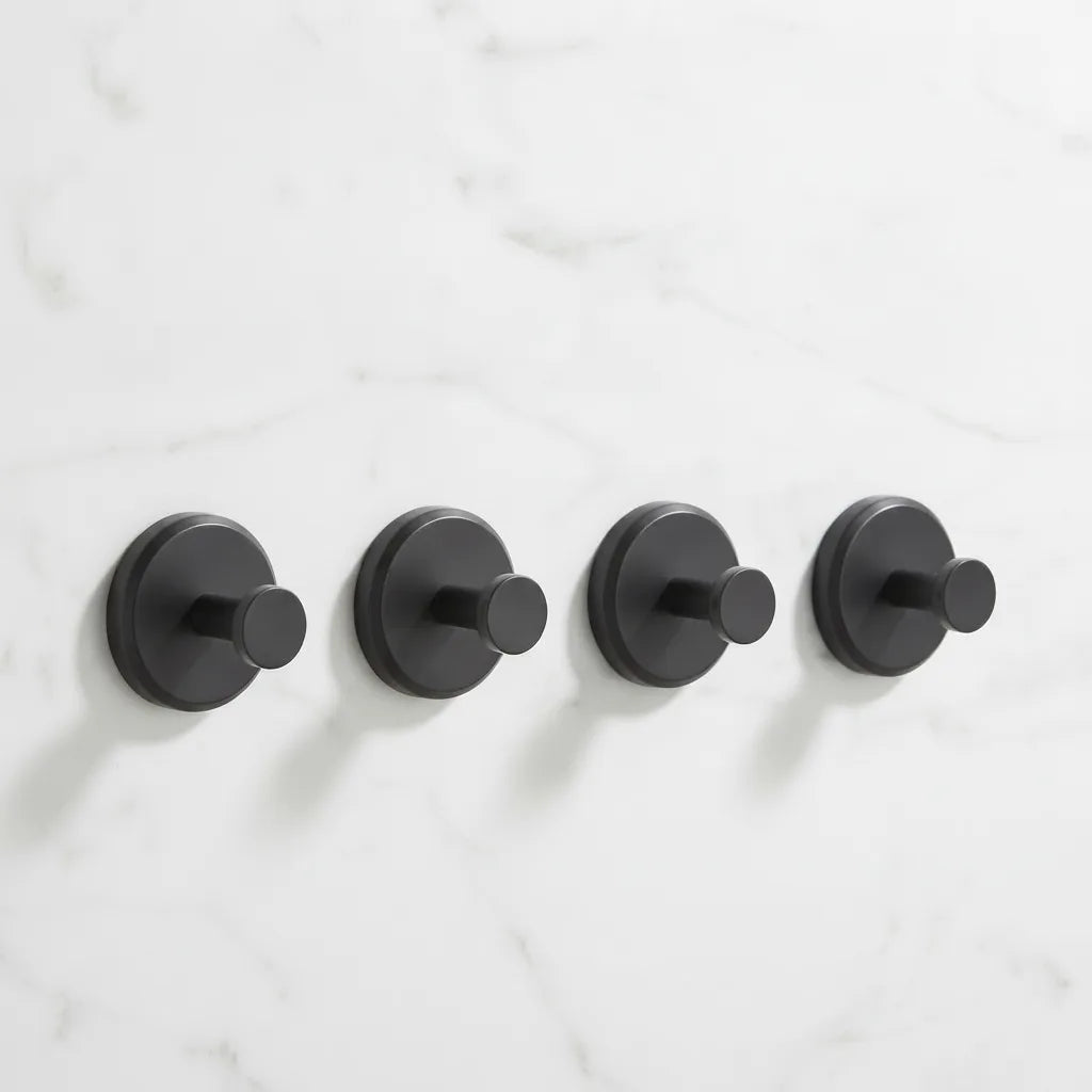 Wall Hooks Suction Cup Drill-Free Set of 4