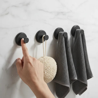Wall Hooks Suction Cup Drill-Free Set of 4