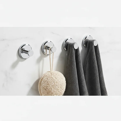Wall Hooks Suction Cup Drill-Free Set of 4