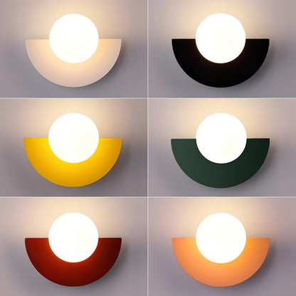 Wall Lamp Nordic Semicircular Adjustable Warm & Cool LED