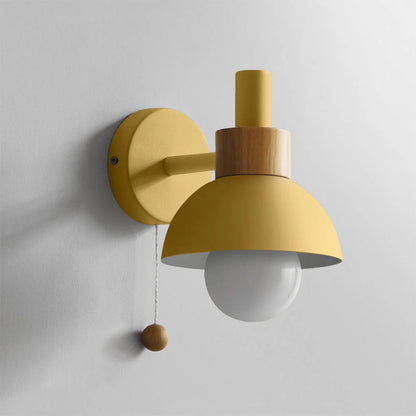 Wall Lamp Scandinavian Pull Cord E27 Socket