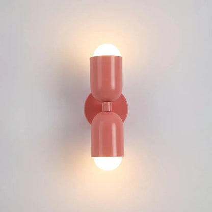 Wall Light Double Cylinder Up & Down E27 Socket