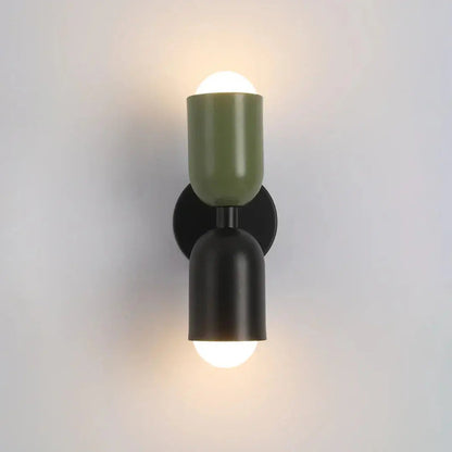 Wall Light Double Cylinder Up & Down E27 Socket