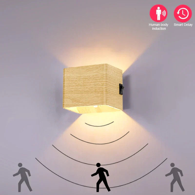 Wall Light Motion Sensor USB Rechargeable Magnetic Mount