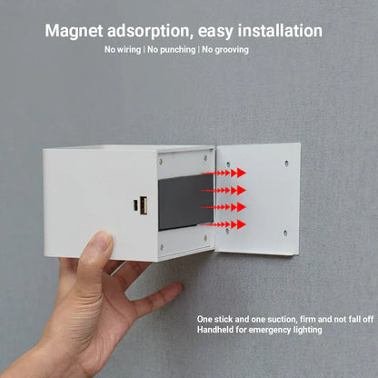 Wall Light Motion Sensor USB Rechargeable Magnetic Mount