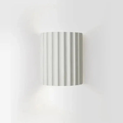 Wall Light Ribbed Resin Up & Down Warm White