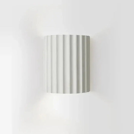 Wall Light Ribbed Resin Up & Down Warm White