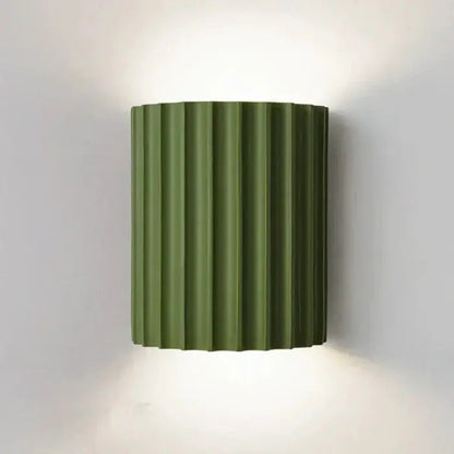 Wall Light Ribbed Resin Up & Down Warm White