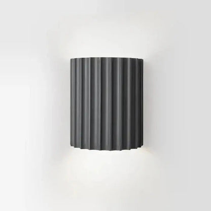 Wall Light Ribbed Resin Up & Down Warm White