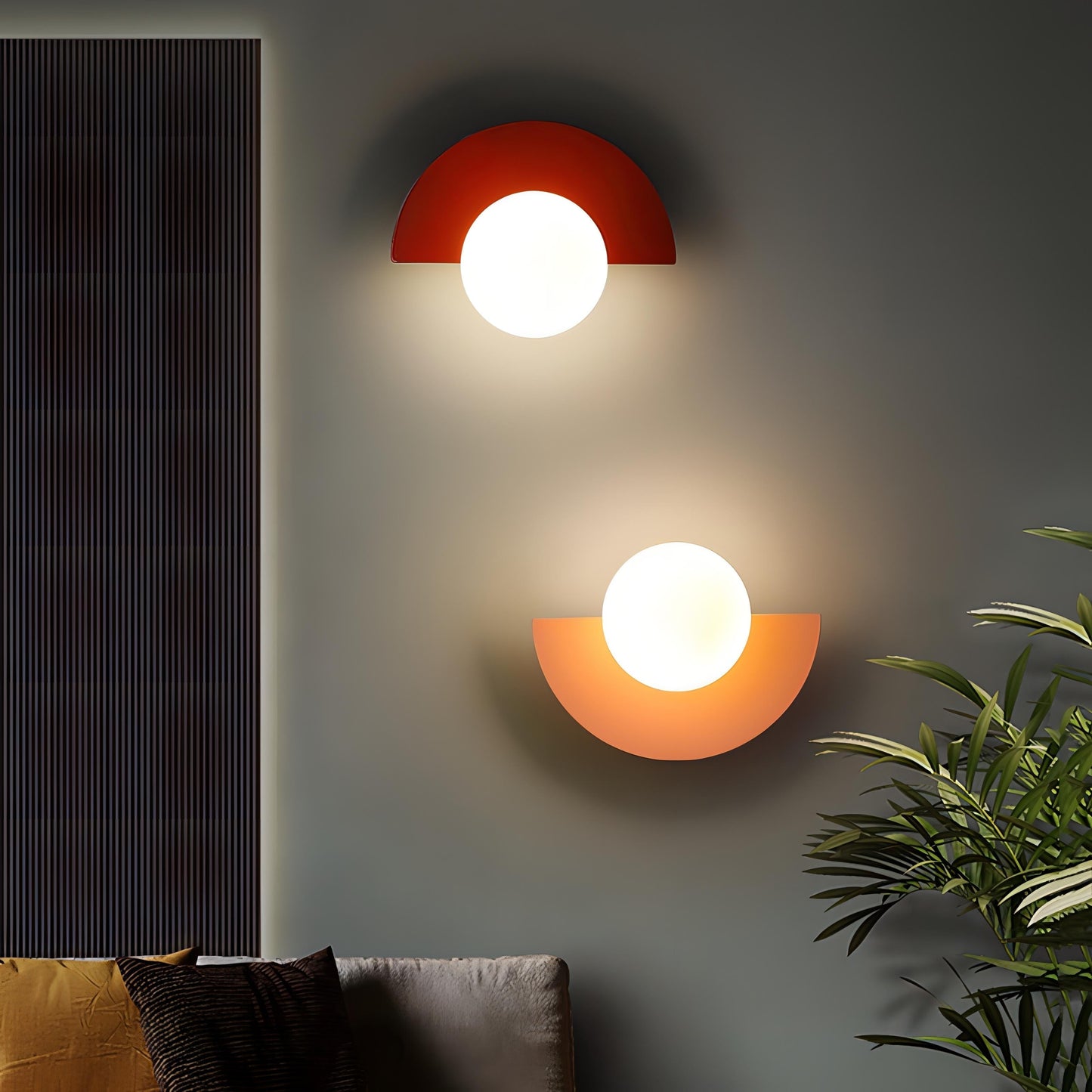Wall Light Scandinavian Semicircle G9 LED Warm & Cool White