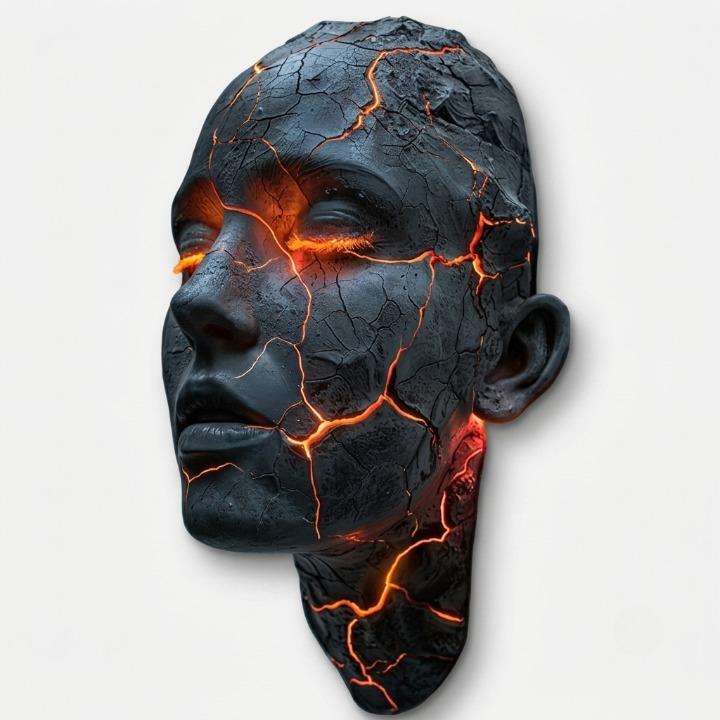 Wall Light Sculpture Handcrafted Resin Glare-Free LED
