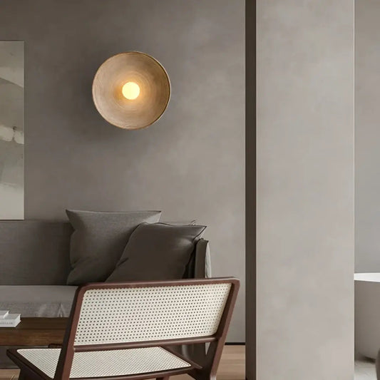 Wall Light Selectable Color Modes Glass & Resin