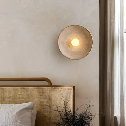 Wall Light Selectable Color Modes Glass & Resin