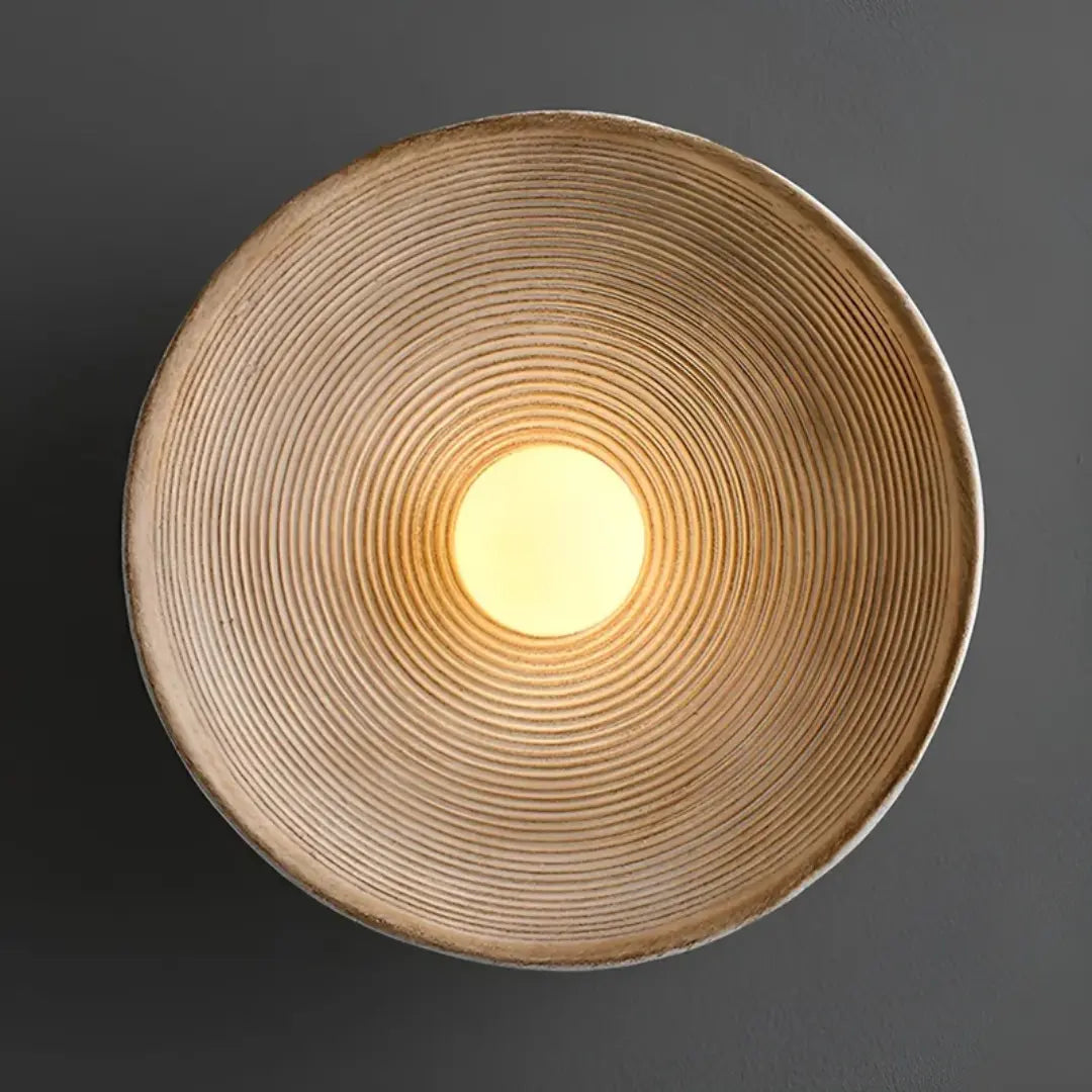 Wall Light Selectable Color Modes Glass & Resin