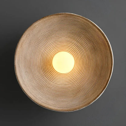 Wall Light Selectable Color Modes Glass & Resin