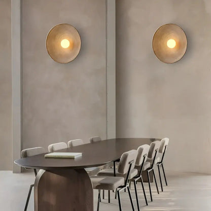 Wall Light Selectable Color Modes Glass & Resin