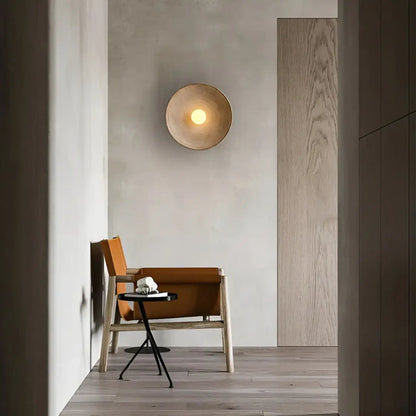 Wall Light Selectable Color Modes Glass & Resin