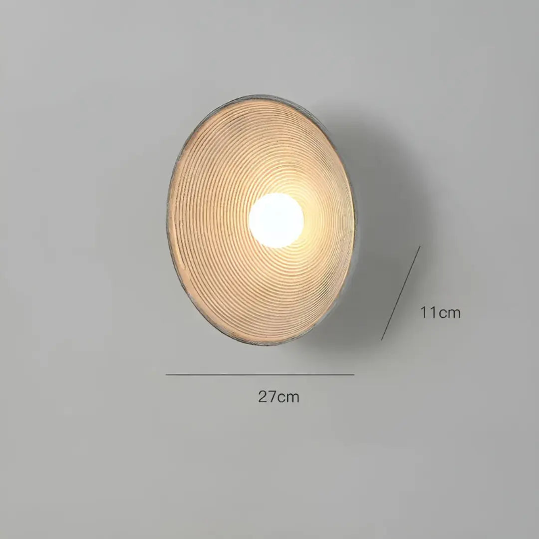 Wall Light Selectable Color Modes Glass & Resin