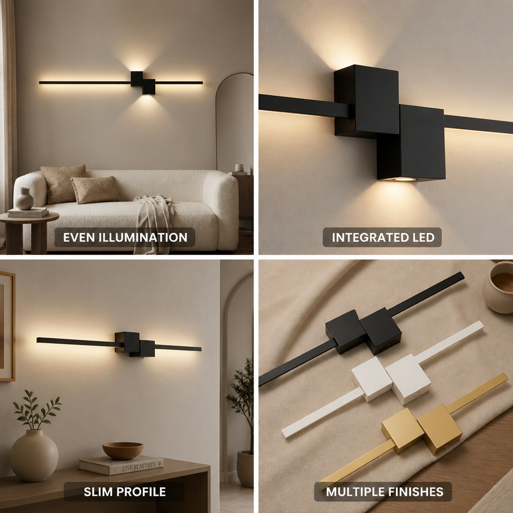 Wall Light Slim Integrated LED Glare-Free