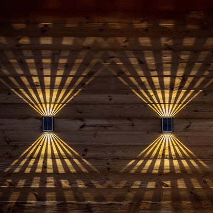 Wall Light Solar Dual-Beam Multicolor & Adjustable Brightness