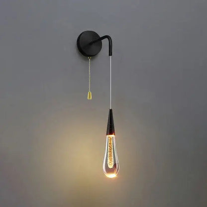 Wall Light Teardrop Glass LED Hardwired