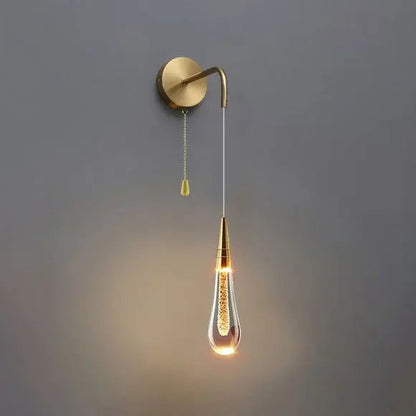 Wall Light Teardrop Glass LED Hardwired