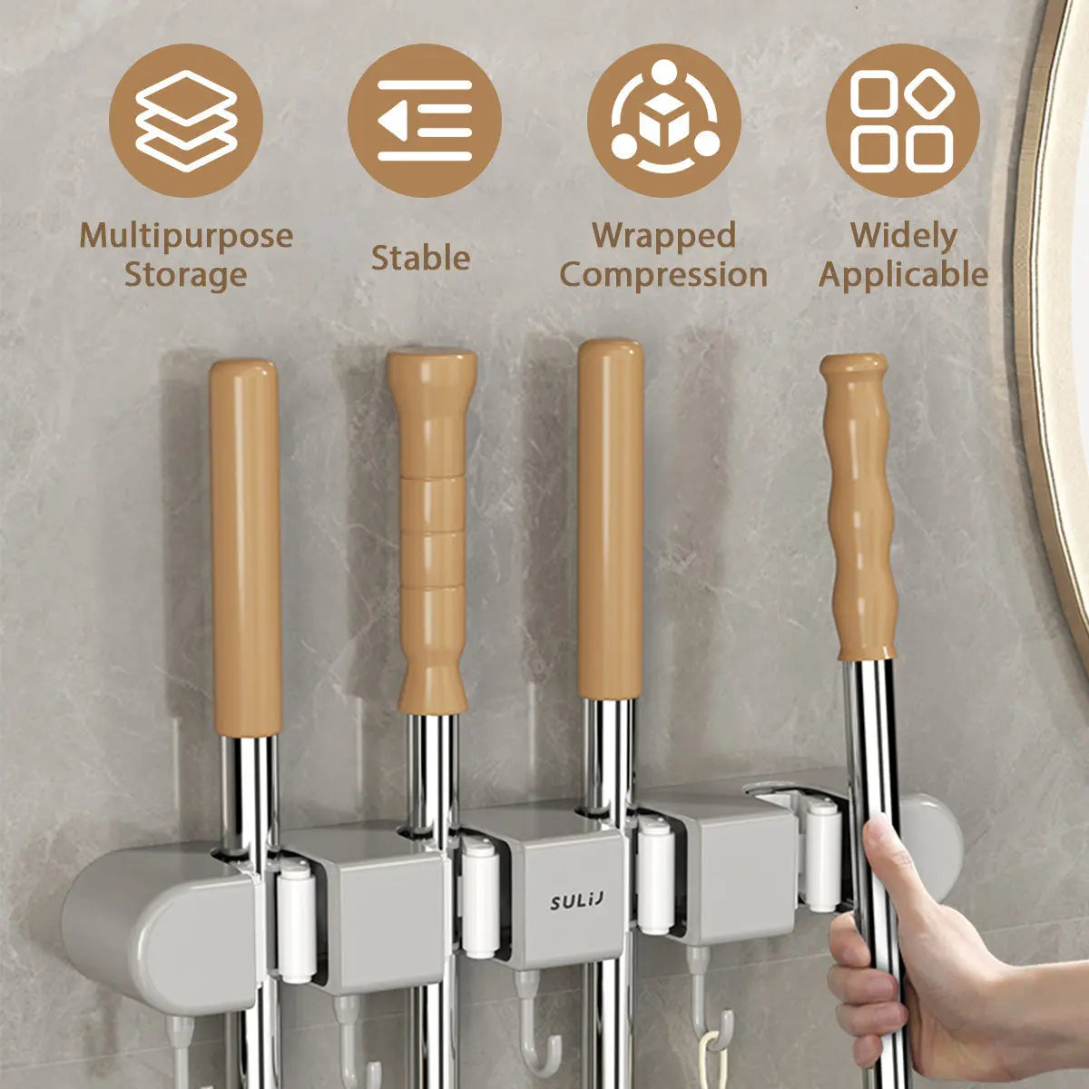 Wall Mount Organizer Space-Saving & Secure Hold