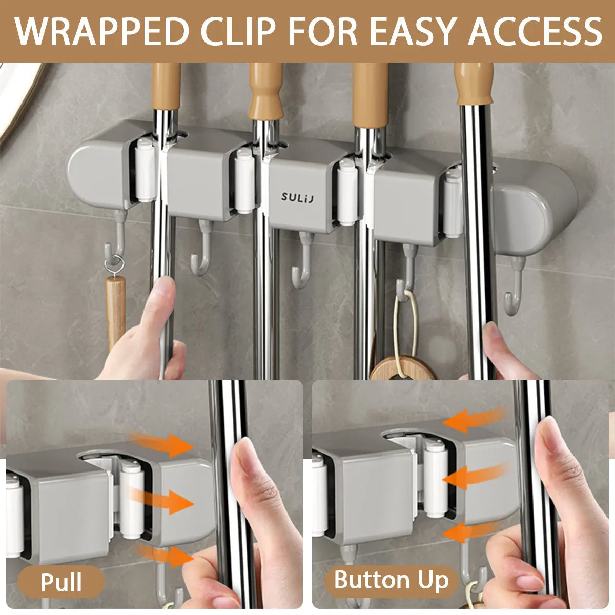 Wall Mount Organizer Space-Saving & Secure Hold