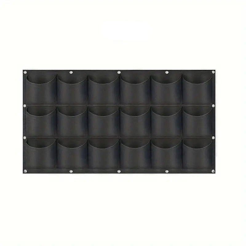 Wall-Mount Planter Bag 18 Pockets Breathable Felt