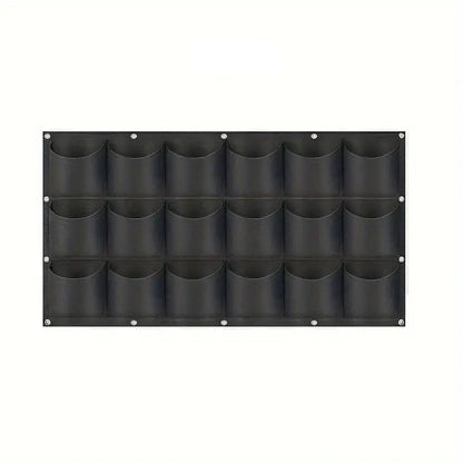 Wall-Mount Planter Bag 18 Pockets Breathable Felt