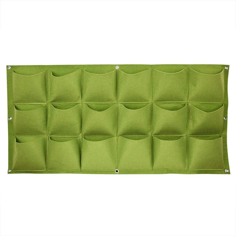 Wall-Mount Planter Bag 18 Pockets Breathable Felt