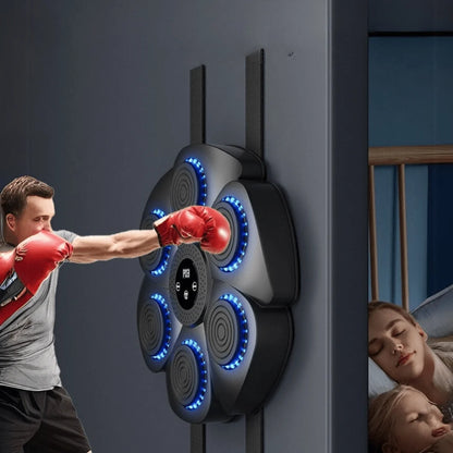 Wall-Mounted Boxing Trainer Bluetooth Music & RGB Lighting