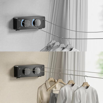 Wall-Mounted Clothes Drying Rack Extendable 5.1 m Double Line