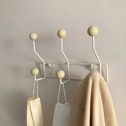Wall-Mounted Coat Rack Cast Iron Mid-Century Style