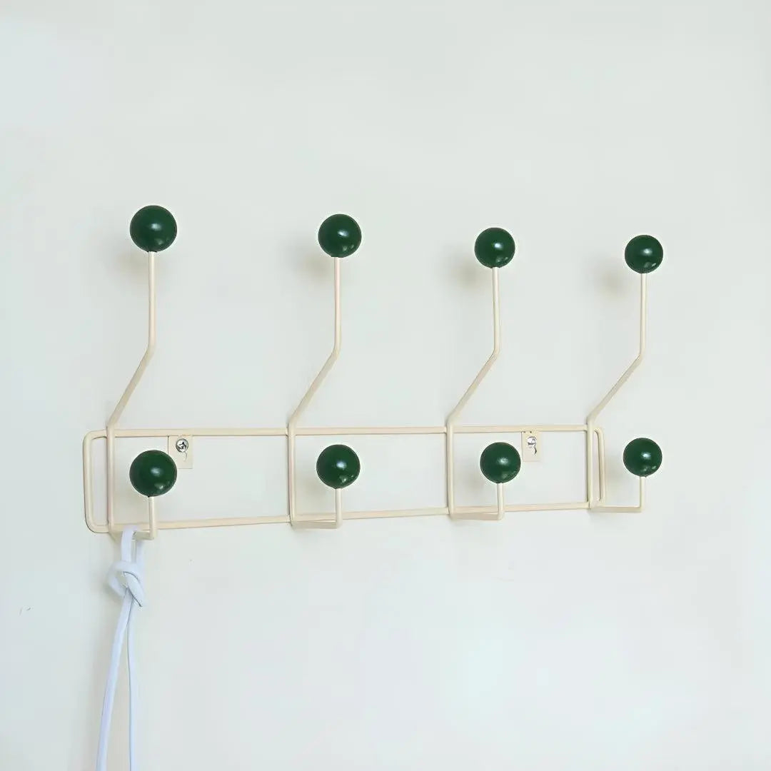 Wall-Mounted Coat Rack Cast Iron Mid-Century Style