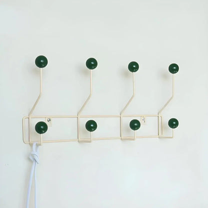 Wall-Mounted Coat Rack Cast Iron Mid-Century Style