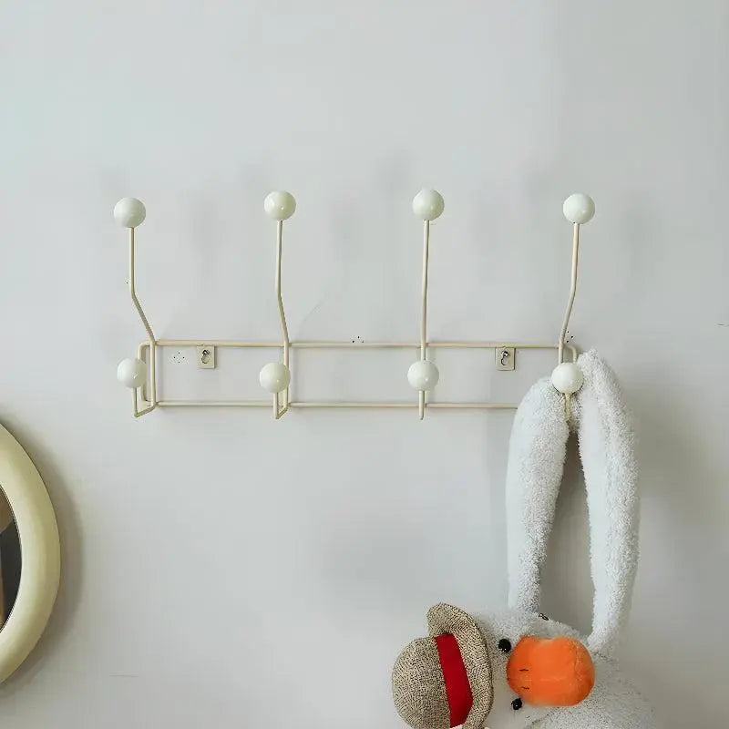 Wall-Mounted Coat Rack Cast Iron Mid-Century Style