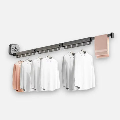 Wall-Mounted Drying Rack Foldable & Space-Saving Suction Mount