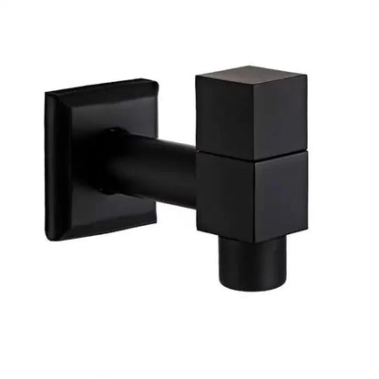 Wall-Mounted Garden Faucet Solid Brass Matte Black