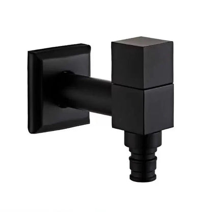 Wall-Mounted Garden Faucet Solid Brass Matte Black