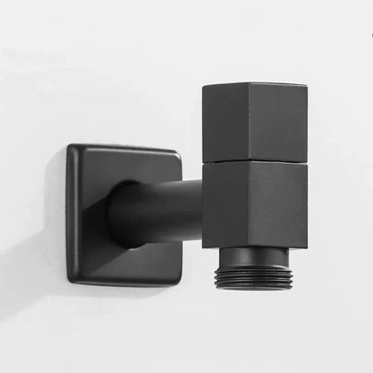 Wall-Mounted Garden Faucet Solid Brass Matte Black