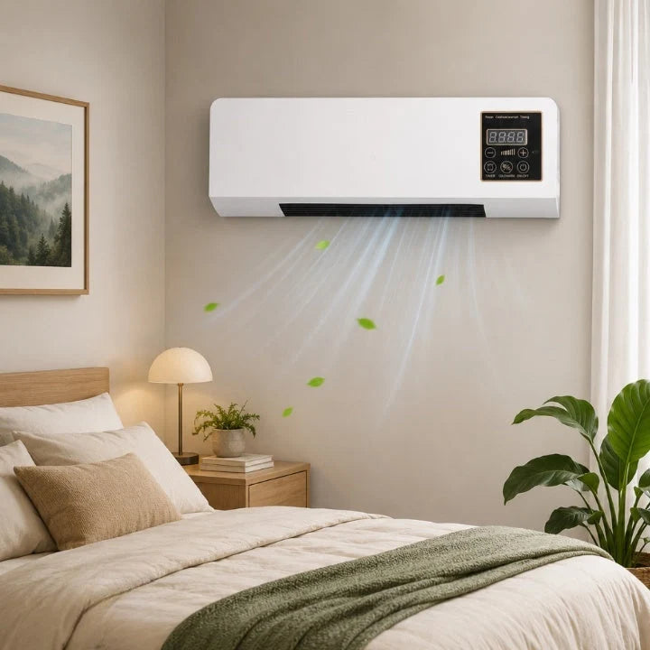 Wall-Mounted Heater & Cooler Space-Saving Digital Display