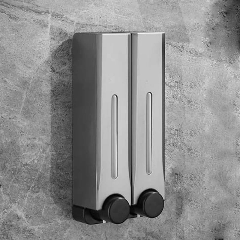 Wall-Mounted Soap Dispenser Magnetic Lid & One-Hand Pump