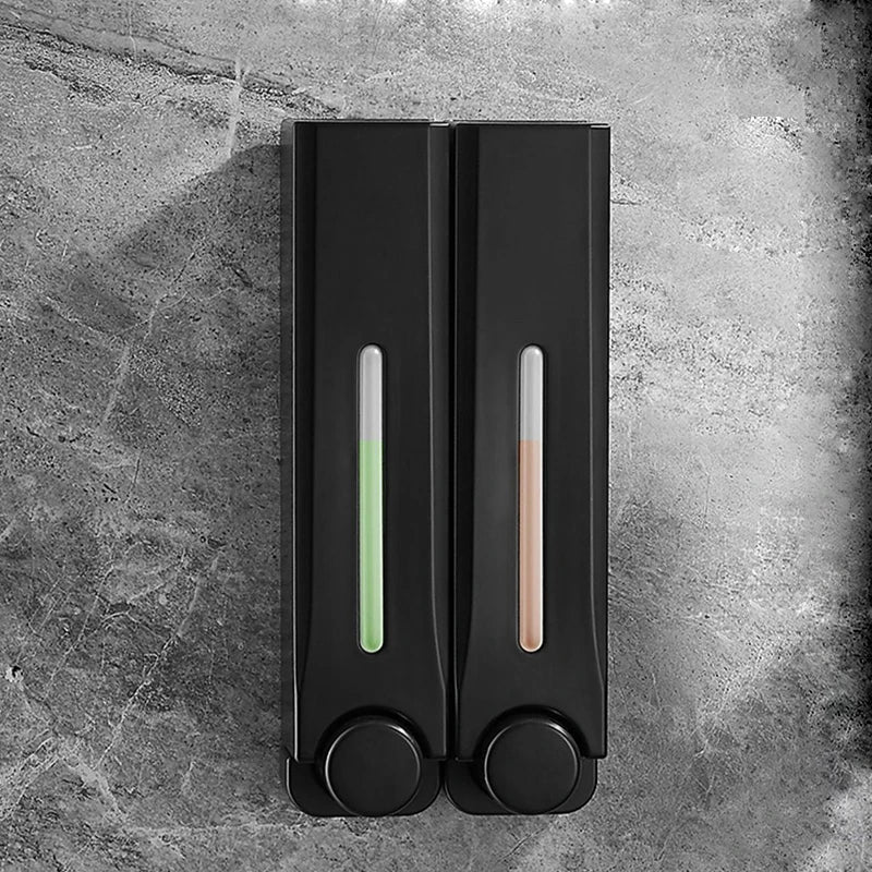 Wall-Mounted Soap Dispenser Magnetic Lid & One-Hand Pump