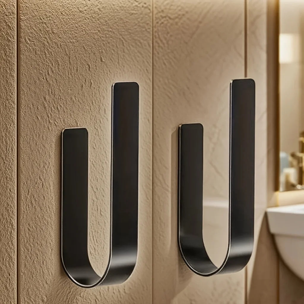 Wall-Mounted Toilet Paper Holder Stainless Steel No-Drill 3-Roll