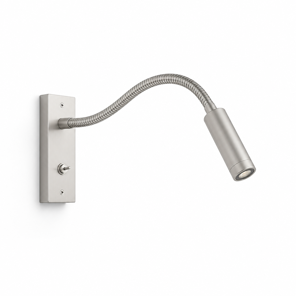 Wall Reading Lamp Flexible Gooseneck Three Color Temperatures