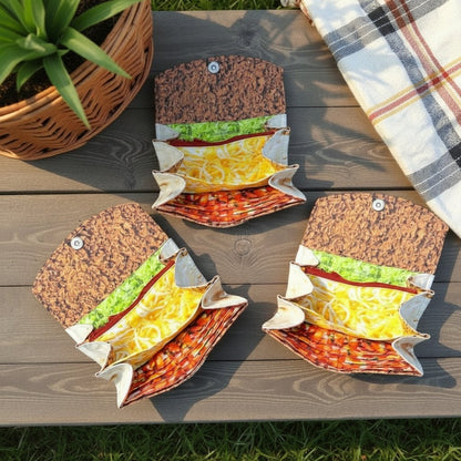 Wallet Burrito Wrap Magnetic Closure & Multiple Compartments