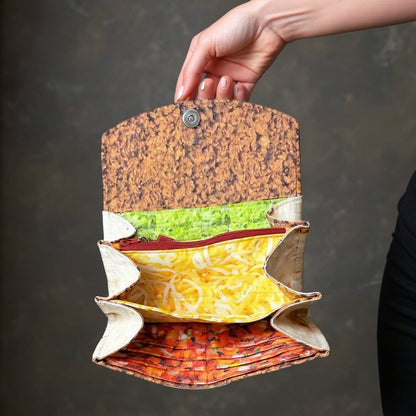 Wallet Burrito Wrap Magnetic Closure & Multiple Compartments
